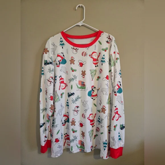 Men's XL Holiday Christmas Print Lounge Pajama Set - Picture 3 of 6